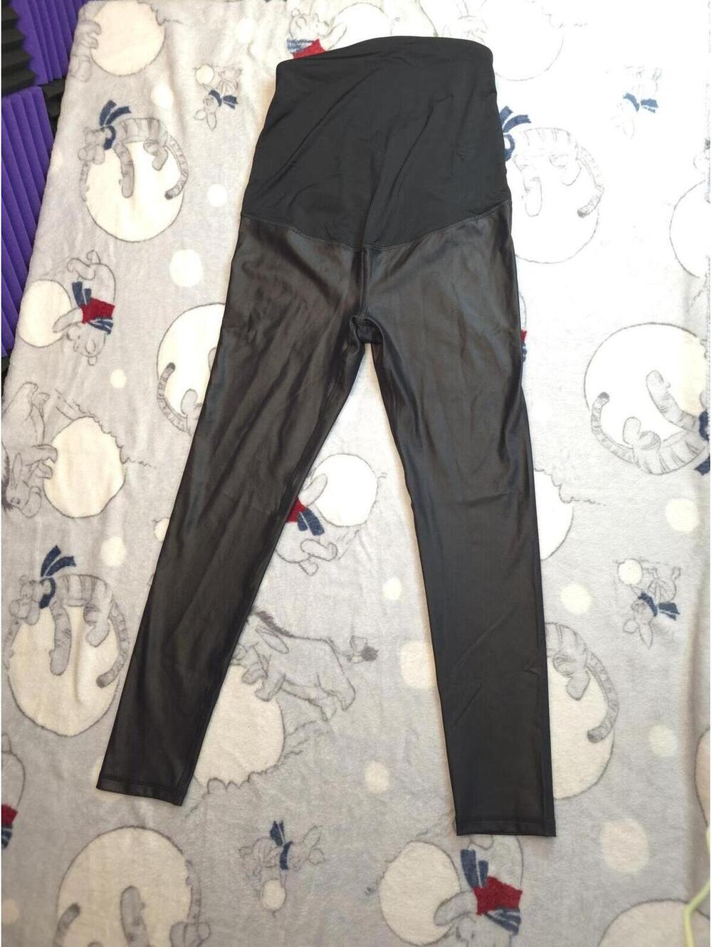 Black Slick Maternity Leggings - Isabel by Ingrid + Isabel